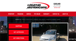 Desktop Screenshot of legendmotorcars.com